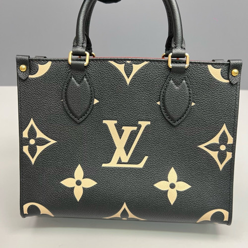 Louis Vuitton Onthego PM Monogram Empreinte Giant Black White