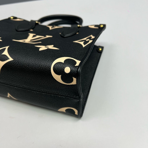 Louis Vuitton Onthego PM Monogram Empreinte Giant Black White