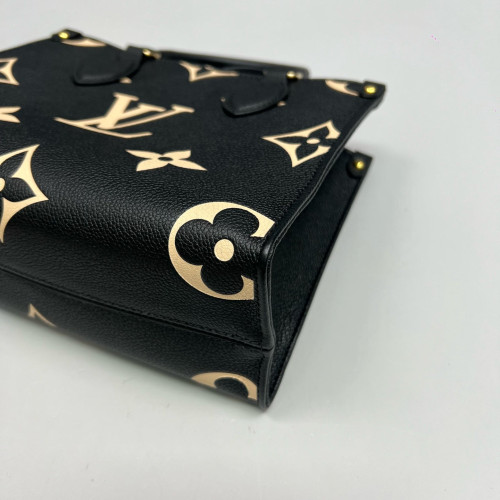 Louis Vuitton Onthego PM Monogram Empreinte Giant Black White