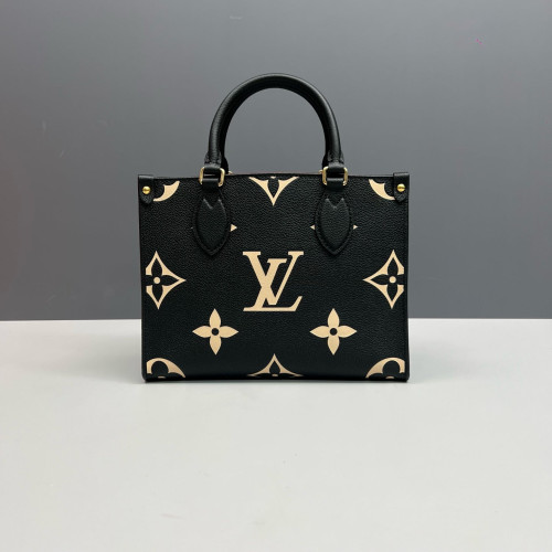 Louis Vuitton Onthego PM Monogram Empreinte Giant Black White