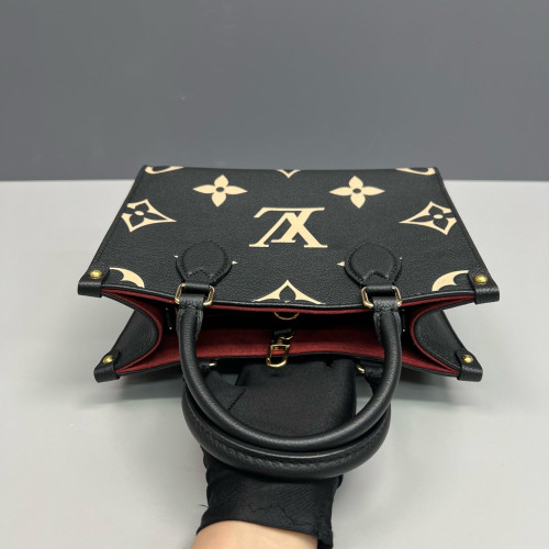 Louis Vuitton Onthego PM Monogram Empreinte Giant Black White