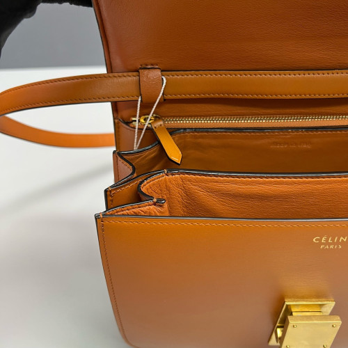 Celine Medium Classic Box Smooth Calfskin Tan