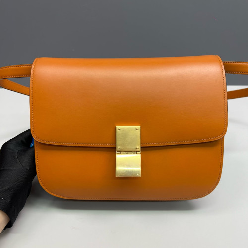 Celine Medium Classic Box Smooth Calfskin Tan