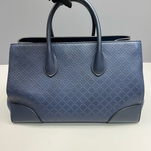 Gucci Two-Way Bag Calfskin Blue Gucci Two-Way Bag Calfskin Blue
