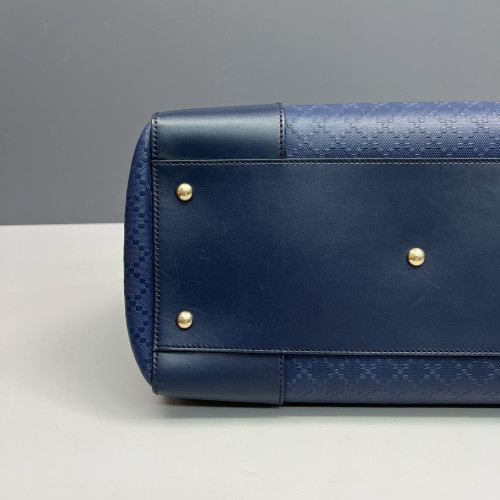 Gucci Two-Way Bag Calfskin Blue Gucci Two-Way Bag Calfskin Blue