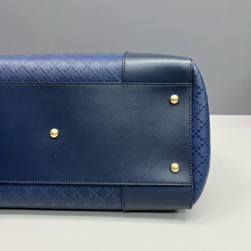 Gucci Two-Way Bag Calfskin Blue Gucci Two-Way Bag Calfskin Blue