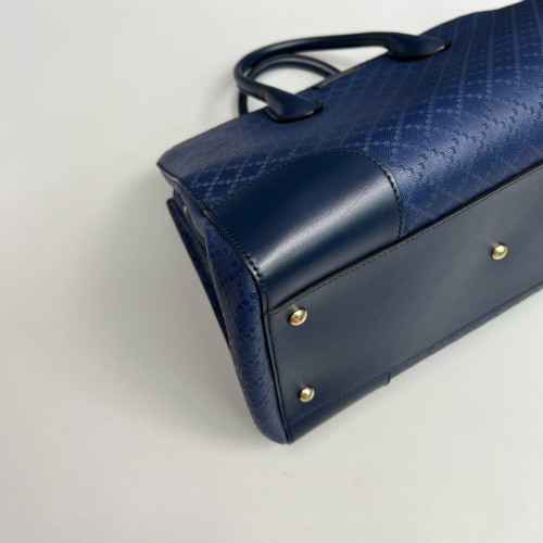 Gucci Two-Way Bag Calfskin Blue Gucci Two-Way Bag Calfskin Blue