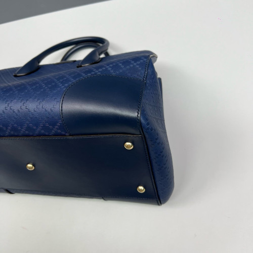 Gucci Two-Way Bag Calfskin Blue Gucci Two-Way Bag Calfskin Blue