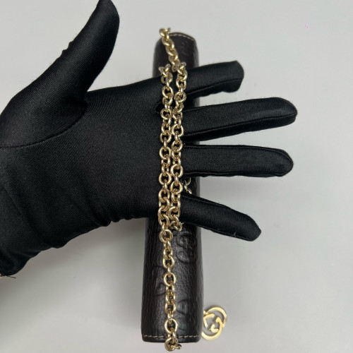 Gucci Wallet On Chain WOC Guccissima Dark Brown