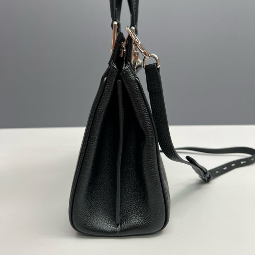 Gucci Small Zumi Top Handle Bag Grained Calfskin Black