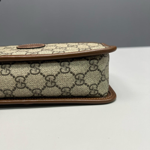 Gucci Camera Case GG Monogram Calfskin Brown