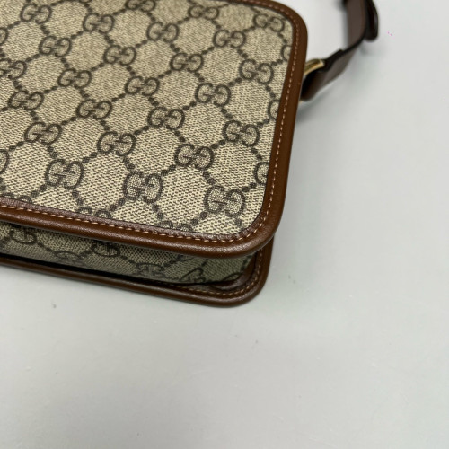 Gucci Camera Case GG Monogram Calfskin Brown