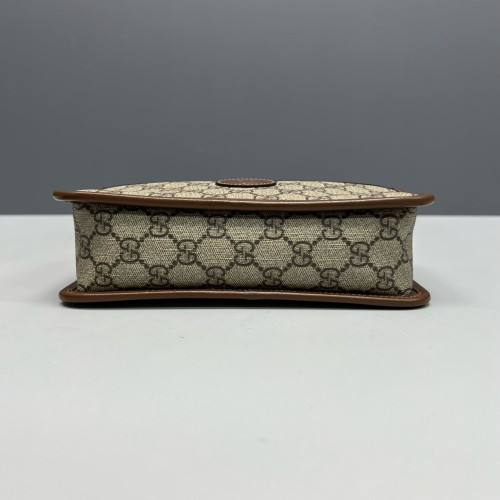 Gucci Camera Case GG Monogram Calfskin Brown