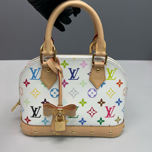 Louis Vuitton Alma BB Monogram Multicolor White