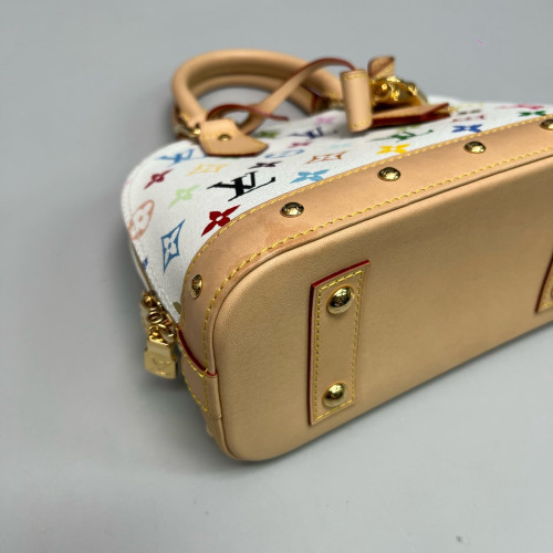 Louis Vuitton Alma BB Monogram Multicolor White