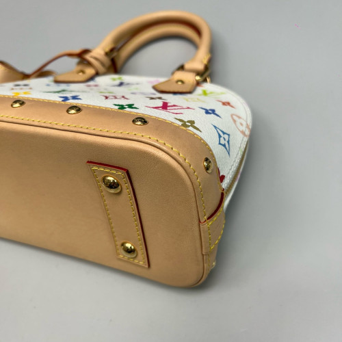 Louis Vuitton Alma BB Monogram Multicolor White