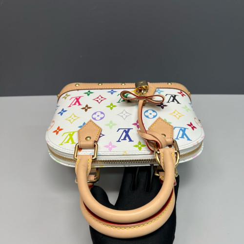 Louis Vuitton Alma BB Monogram Multicolor White
