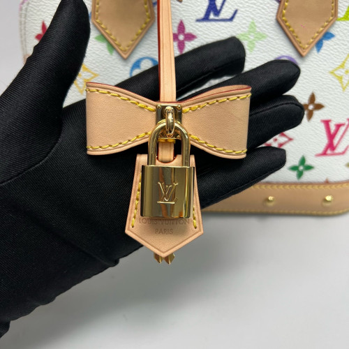 Louis Vuitton Alma BB Monogram Multicolor White