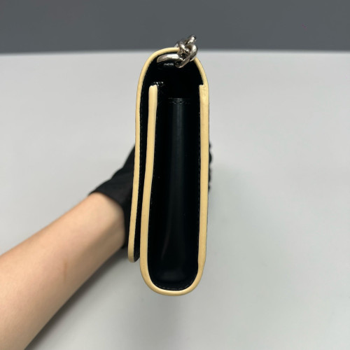 Louis Vuitton Twist Belt Chain Wallet Epi Black