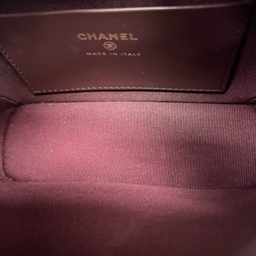 Chanel Quilted Small Perfect Meeting Hobo Grained Calfskin Black