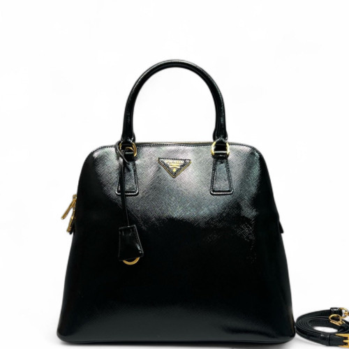Prada Dome Saffiano Calfskin Black