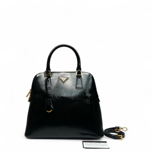 Prada Dome Saffiano Calfskin Black