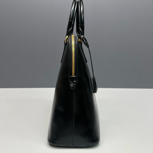 Prada Dome Saffiano Calfskin Black