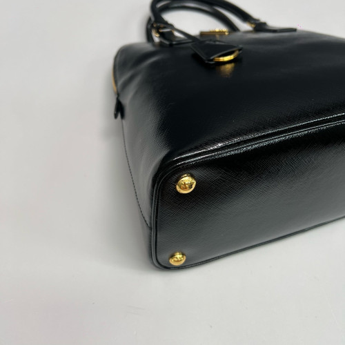 Prada Dome Saffiano Calfskin Black