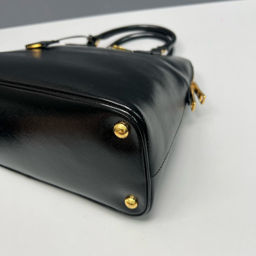 Prada Dome Saffiano Calfskin Black
