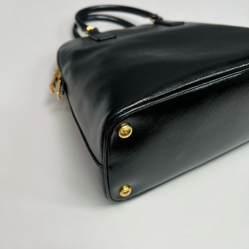 Prada Dome Saffiano Calfskin Black