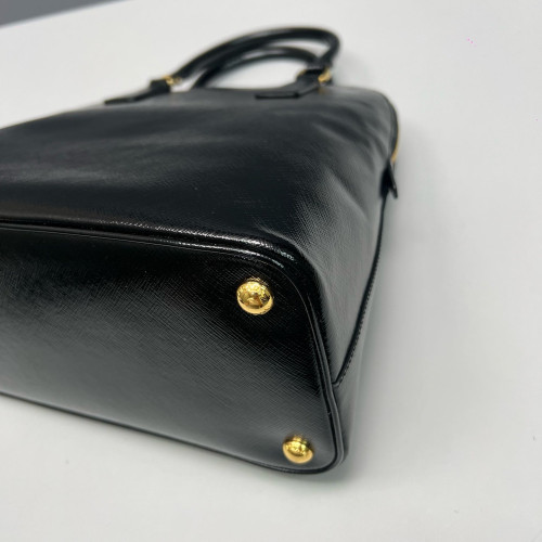 Prada Dome Saffiano Calfskin Black
