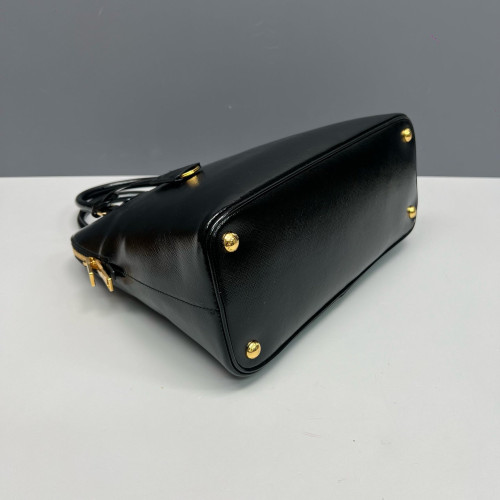 Prada Dome Saffiano Calfskin Black