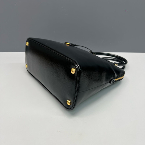 Prada Dome Saffiano Calfskin Black