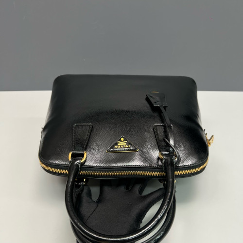 Prada Dome Saffiano Calfskin Black