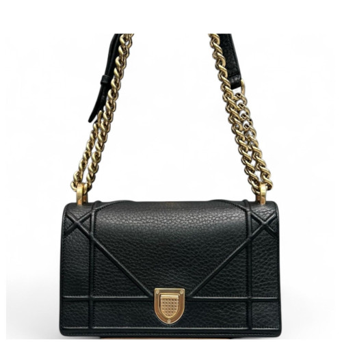 Dior Small Diorama Calfskin Black