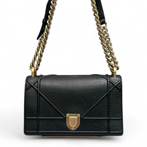 Dior Small Diorama Calfskin Black