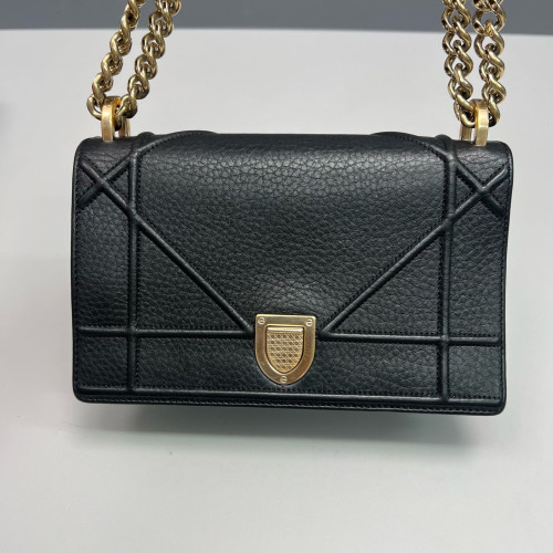 Dior Small Diorama Calfskin Black