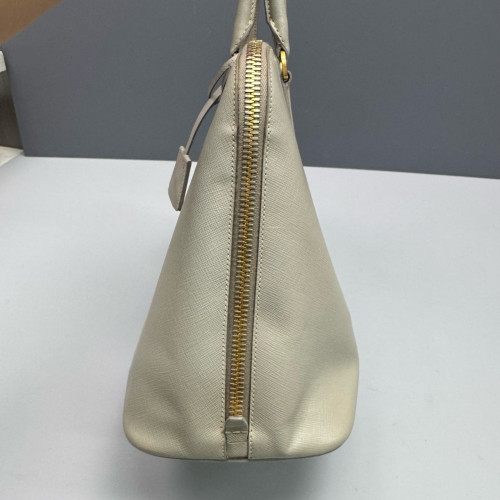 Prada Medium Lux Open Promenade Saffiano Calfskin Beige