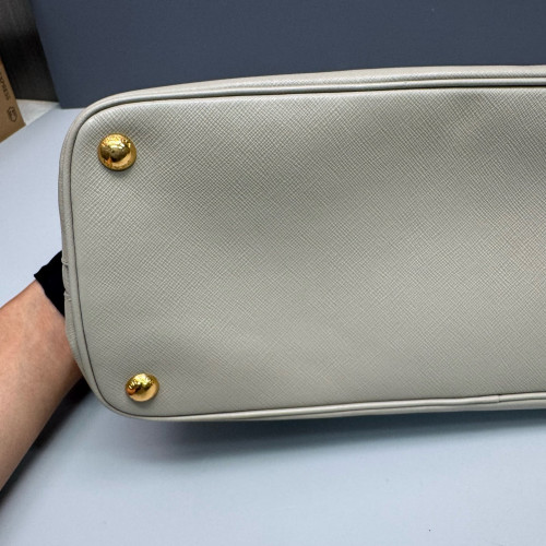 Prada Medium Lux Open Promenade Saffiano Calfskin Beige