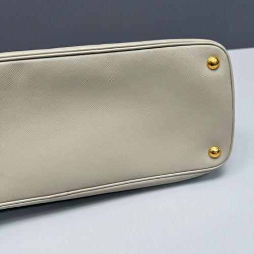 Prada Medium Lux Open Promenade Saffiano Calfskin Beige