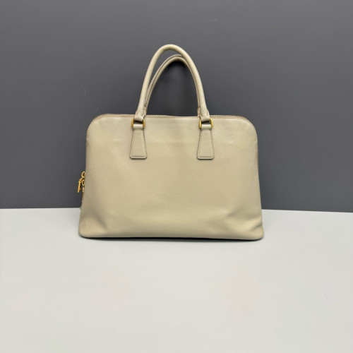Prada Medium Lux Open Promenade Saffiano Calfskin Beige