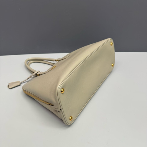 Prada Medium Lux Open Promenade Saffiano Calfskin Beige
