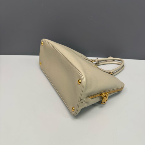 Prada Medium Lux Open Promenade Saffiano Calfskin Beige