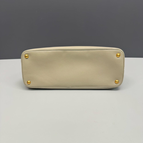 Prada Medium Lux Open Promenade Saffiano Calfskin Beige