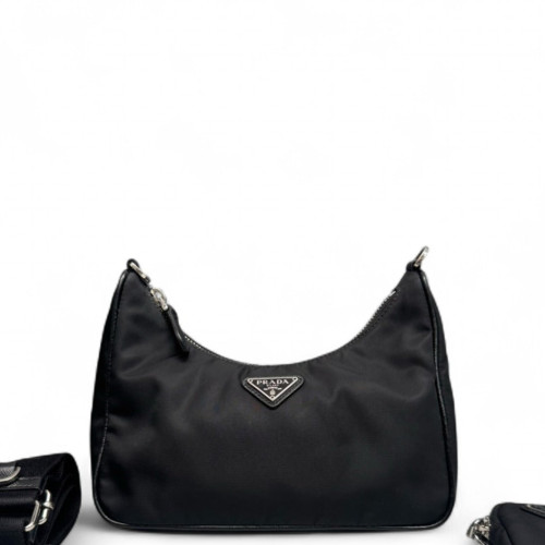 Prada Mini Re-Edition 2000 Shoulder Bag Tessuto Nylon Black