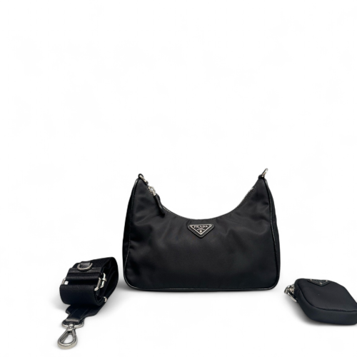 Prada Mini Re-Edition 2000 Shoulder Bag Tessuto Nylon Black