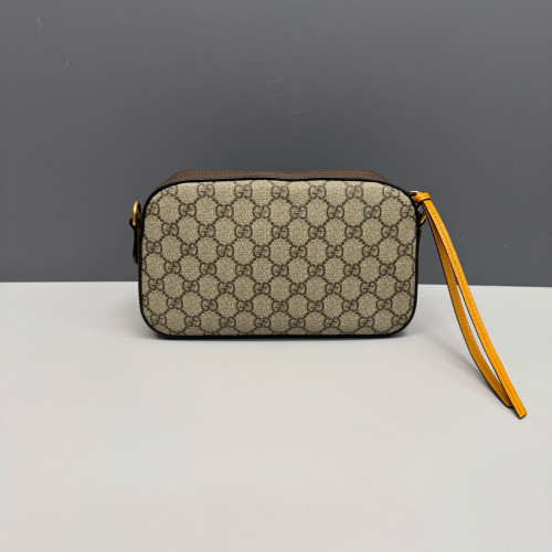 Gucci Neo Vintage Shoulder Bag GG Supreme Monogram Beige Brown Green
