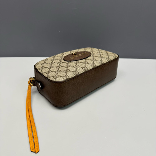 Gucci Neo Vintage Shoulder Bag GG Supreme Monogram Beige Brown Green