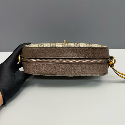 Gucci Neo Vintage Shoulder Bag GG Supreme Monogram Beige Brown Green