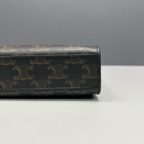 Celine Nano Vertical Cabas Triomphe Brown Black White